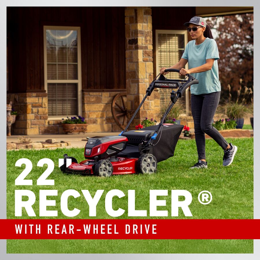 Toro 60V Max* 22 in. (56 cm) Recycler® w/Personal Pace® Lawn Mower - 6.0Ah Battery Included (21467)